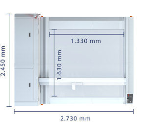 Technical specifications of Cutting Machine M-1600