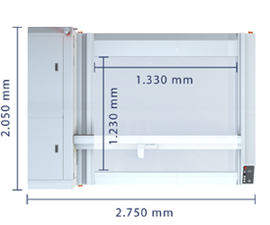 Technical specifications of the Laser Cutting Machine M-1200